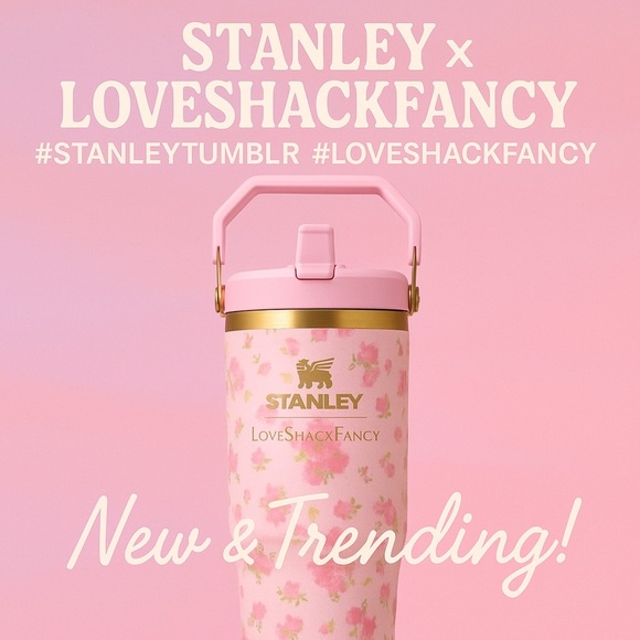 Stanley x LoveShackFancy Ibiza Sunset 30oz IceFlow 2.0 Flip Straw Tumbler Cup - Picture 1 of 15